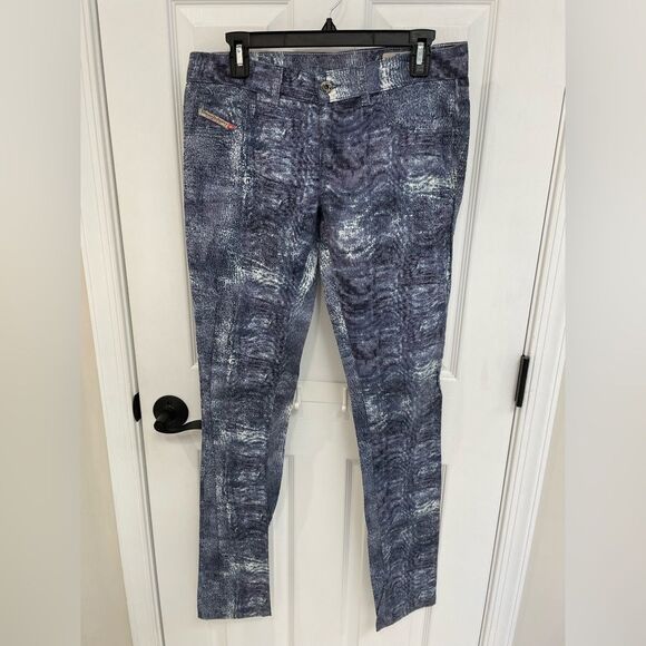 Diesel Livier Super Slim Stretch Jegging Low Waist Blue Wash Women’s Size 28 - Picture 1 of 8